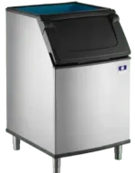 Front view of the 30-inch Manitowoc D570 ice storage bin featuring a DuraTech stainless finish and a side-hinged access door.