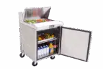 ATOSA MSF8305GR: Commercial 27 Inch 12 Pan Stainless Steel Mega Top Sandwich Prep Table - Image 3