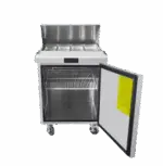 ATOSA MSF8305GR: Commercial 27 Inch 12 Pan Stainless Steel Mega Top Sandwich Prep Table - Image 2