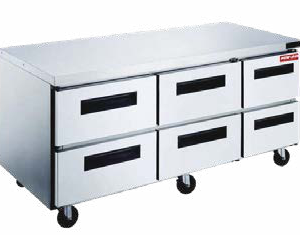 NewAir NUR-72-6D: 72" Undercounter Refrigerator with 6 Drawers