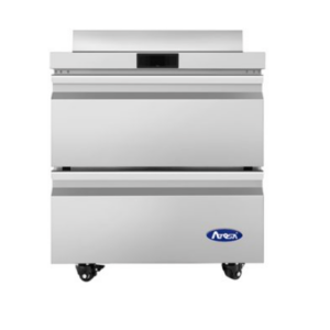 Atosa AWR27D2 Worktop Refrigerator with two Drawers & Backsplash