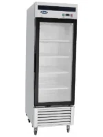 ATOSA MCF8701GR 27 inch single glass door stainless steel reach-in unit